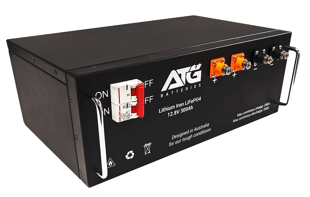 ATG Batteries 300AH 12V Lithium LiFePO4 Battery Bluetooth