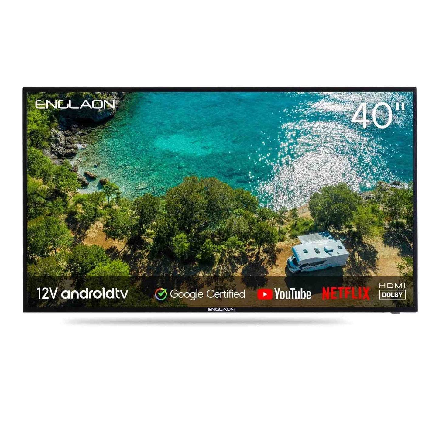 ENGLAON 40’’ Full HD Smart 12V TV With Built-in Chromecast and Bluetooth Ex-Demo