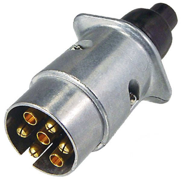 Thunder 7 Pin Large Round Trailer Plug | Heavy Duty Trailer Wiring Plug