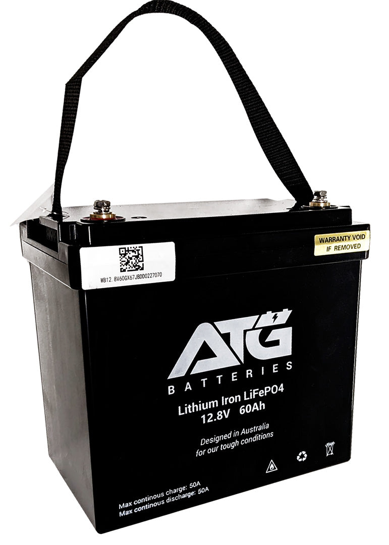 ATG Batteries 60AH 12V Lithium LiFePO4 Battery Access 12 Volt Warehouse