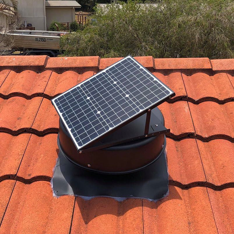 Solarking Roof Solar Fan V3 Powered Exhaust Fan 320mm Whirlybird 2025 Model On Tile Roof