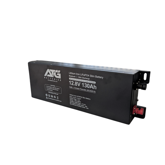 ATG Batteries 130AH 12V Lithium LiFePO4 Battery Slimline