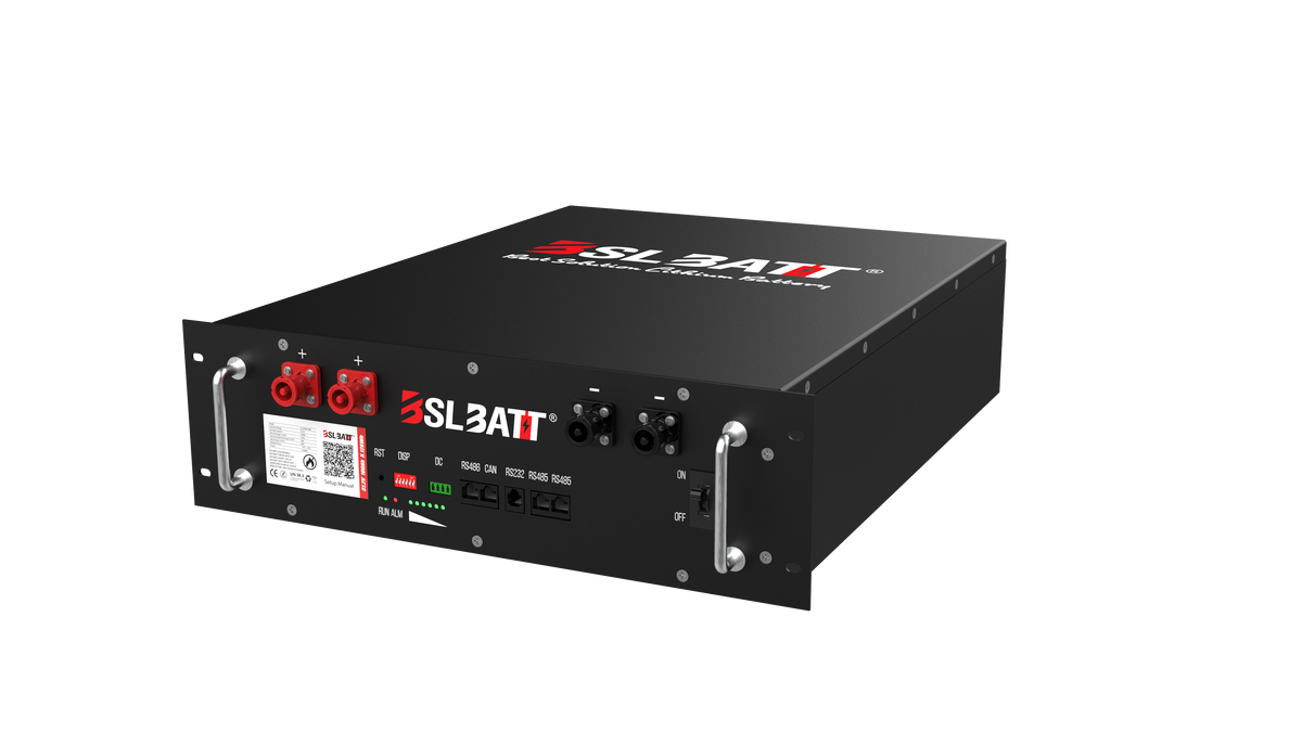 BSLBATT B-LFP48-100E 3U 51.2V 100Ah 5.12kWh LiFePO4 Rack Battery