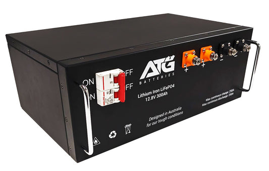 ATG Batteries 300AH 12V Lithium LiFePO4 Battery Bluetooth
