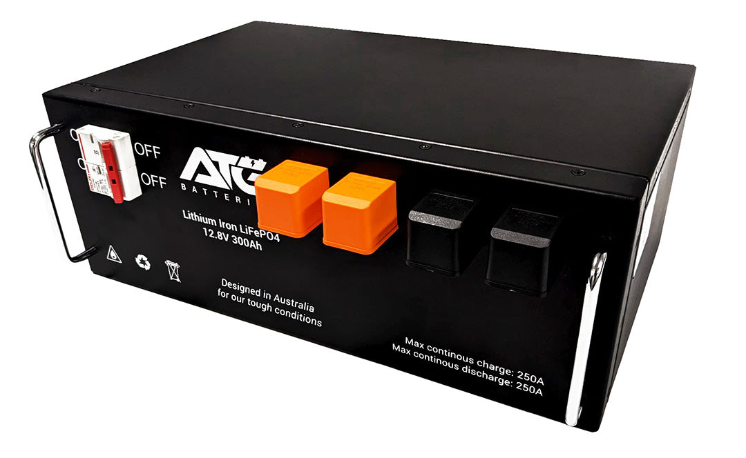 ATG Batteries 300AH 12V Lithium LiFePO4 Battery Bluetooth
