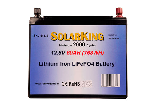 Solarking 12V 60AH LiFe PO4 Lithium Iron Battery