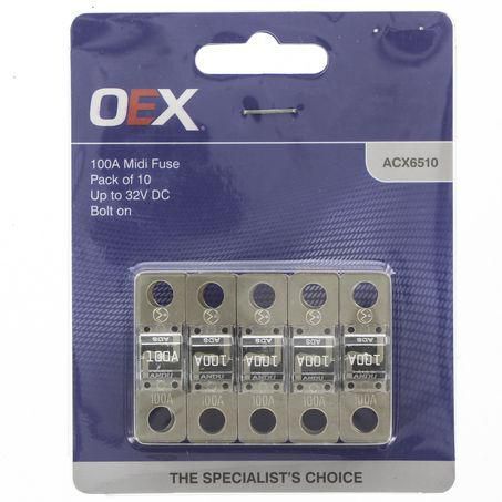 OEX MIDI Fuse 100A | 32V Bolt-On Fuse