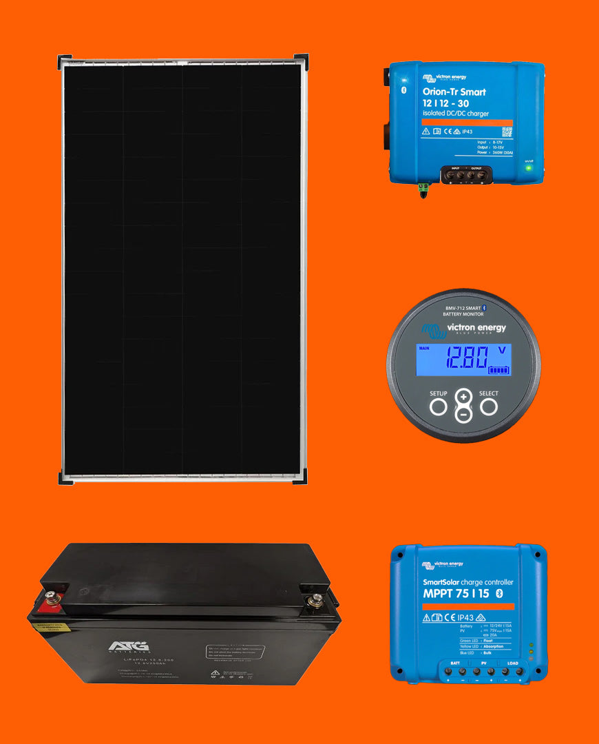 BUNDLE ATG Batteries 200AH Battery + 200W ATG Solar Panel