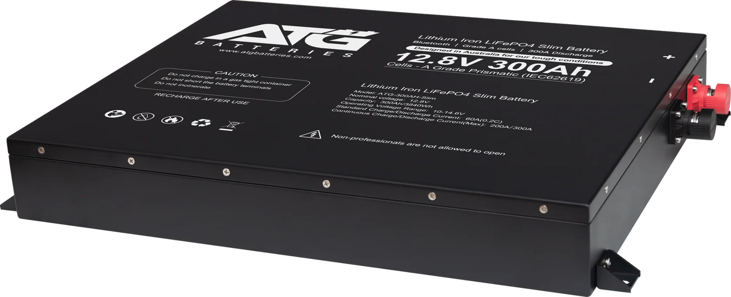 ATG Batteries 300AH 12V Lithium LiFePO4 Battery Slimline