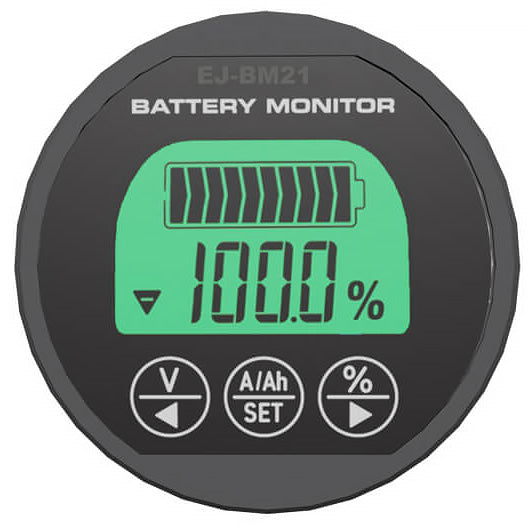 E&J BM21 Battery Monitor | LCD, Bluetooth & 500A Shunt