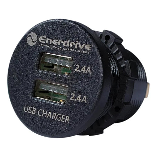 Enerdrive 4.8A USB Charger Round