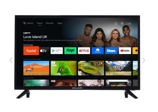 ENGLAON 24’’ HD Smart LED 12V TV With Built-in Chromecast and Bluetooth Android 11