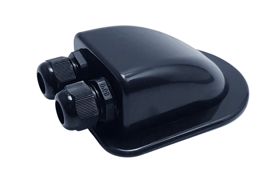 Cable Entry Cover Double Black