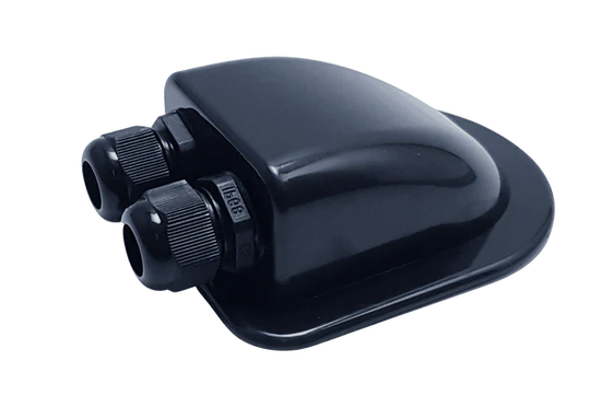 Cable Entry Cover Double Black – Access 12 Volt Warehouse