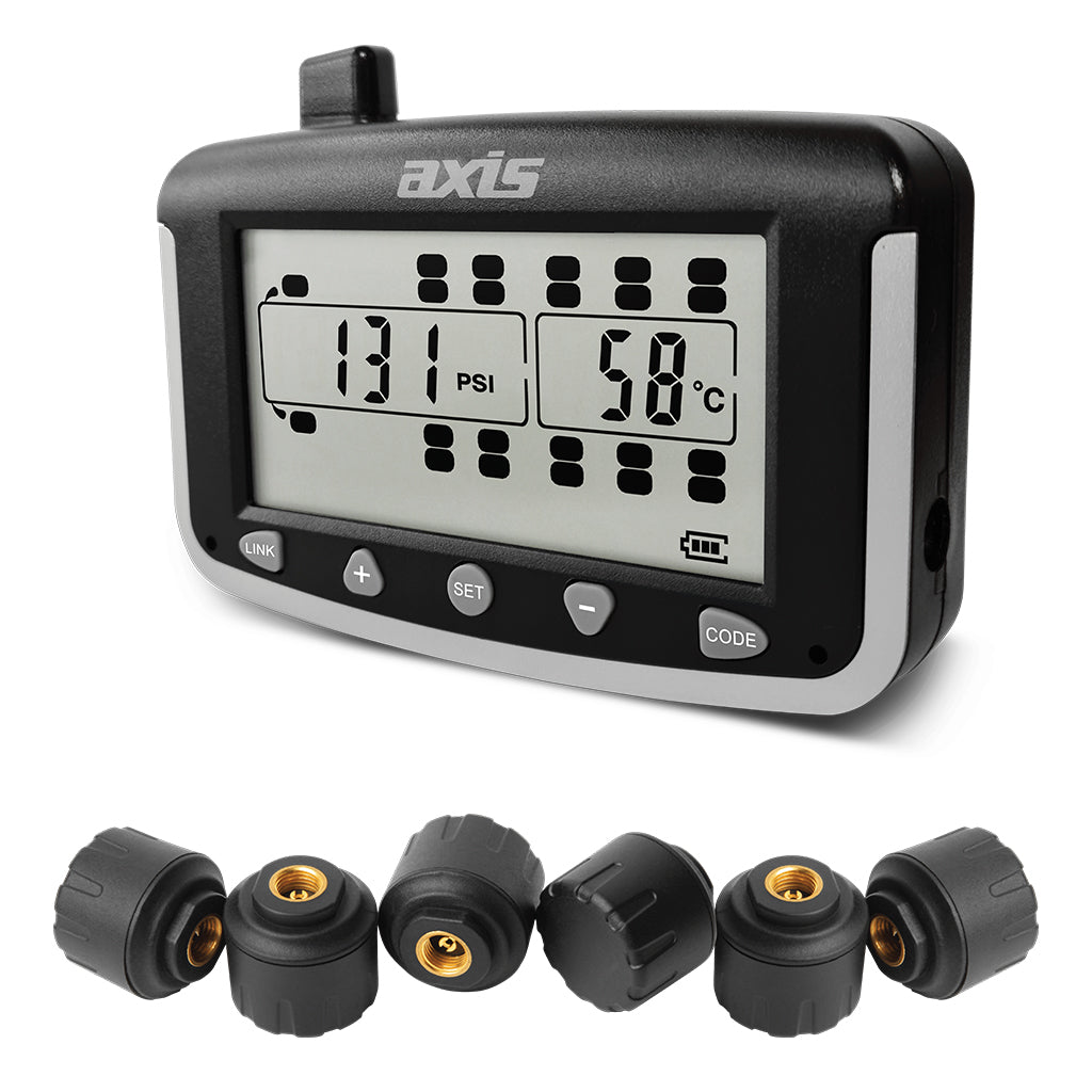 Axis TPMS6H Wireless Tyre Pressure Monitoring System | 6 Tyre TPMS for Caravans & 4WDs
