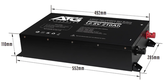 ATG Batteries 210AH 12V Lithium LiFePO4 Battery Slimline