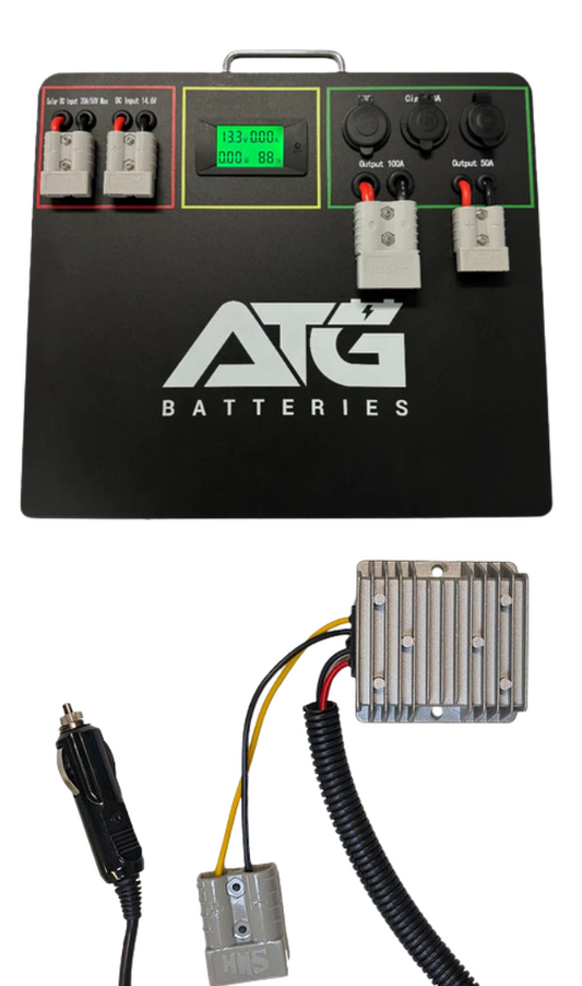 ATG Batteries V3 105Ah Slimline Lithium Bonza Battery + DC-DC Charger Kit