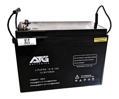 ATG Batteries 150AH 12V Lithium Iron Phosphate LiFePO4 Battery