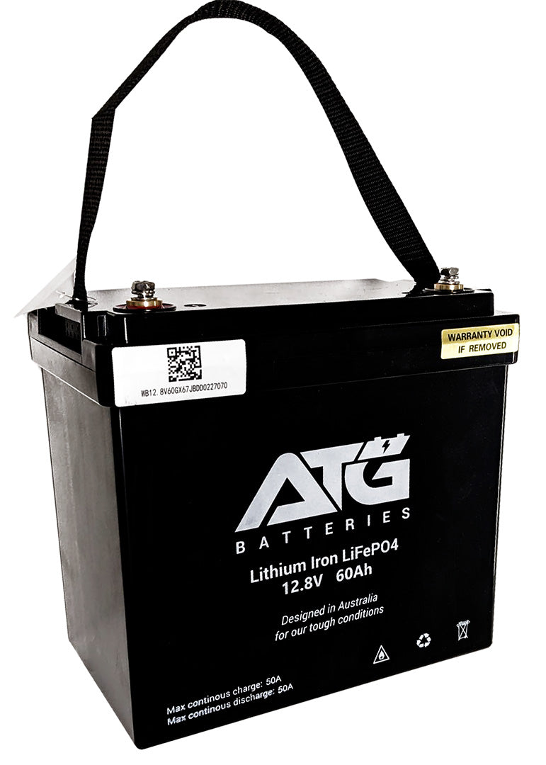ATG Batteries 60AH 12V Lithium Iron Phosphate LiFePO4 Battery