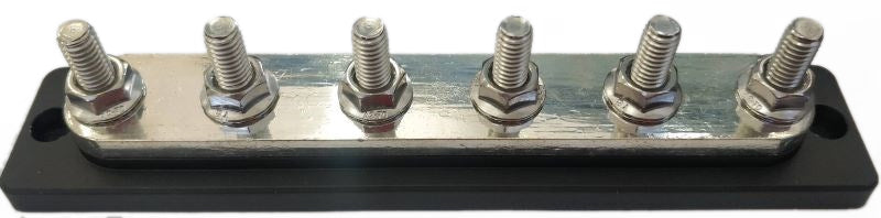 Heavy Duty 6 Way Bus Bar | 250A 48V Power Distribution Block
