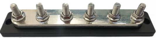 Heavy Duty 6 Way Bus Bar | 250A 48V Power Distribution Block