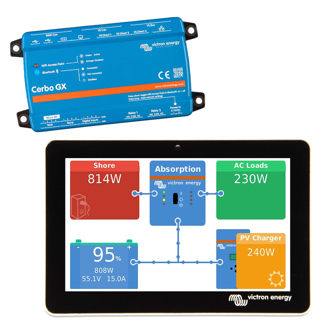 Victron Cerbo GX Controller and GX Touch 50 Display Combo