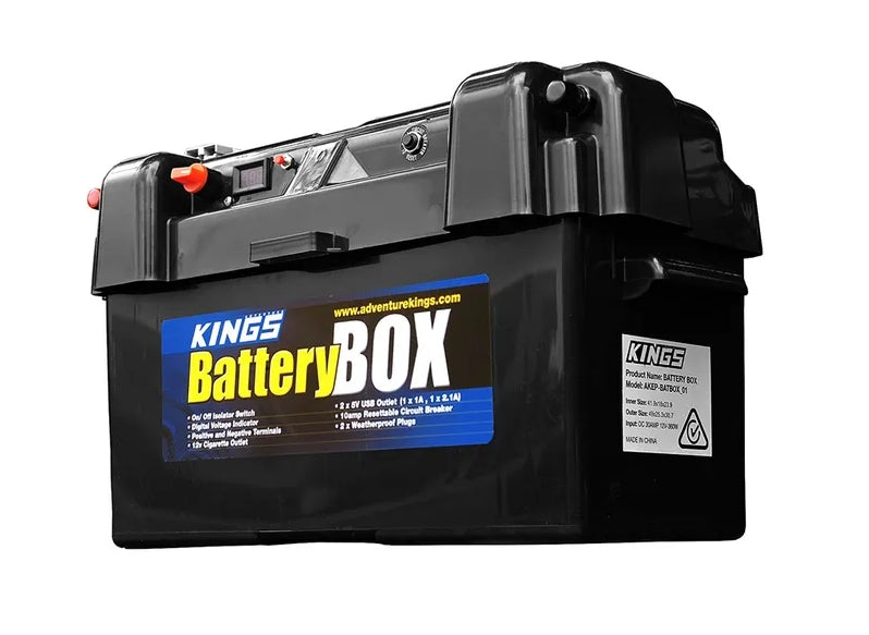 Kings 100AH LiFePO4 Lithium Portable 12V Battery Box
