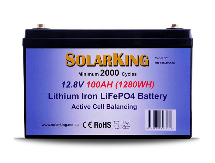 Solarking 12V 100AH LiFe PO4 Lithium Iron Battery EX-DEMO